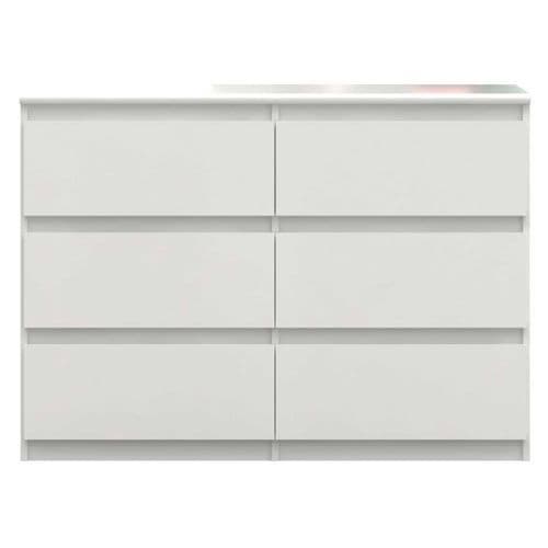 White Gloss Dresser Chest Of Drawers 110cm