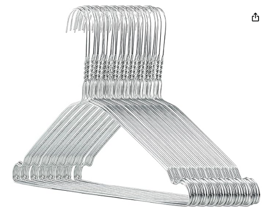 Metal coat hanger 50 pack