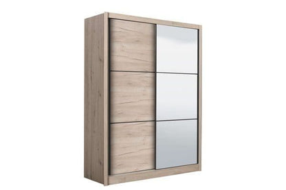 'City Living' Oak Effect Sliding Door Wardrobe 166cm