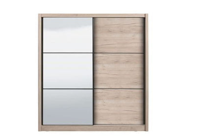 'City Living' Oak Effect Sliding Door Wardrobe 215cm