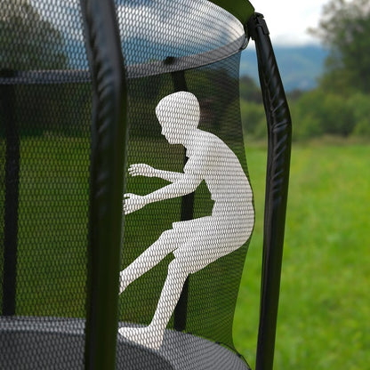 Trampoline rond plat Akrobat Orbit de 14 pieds