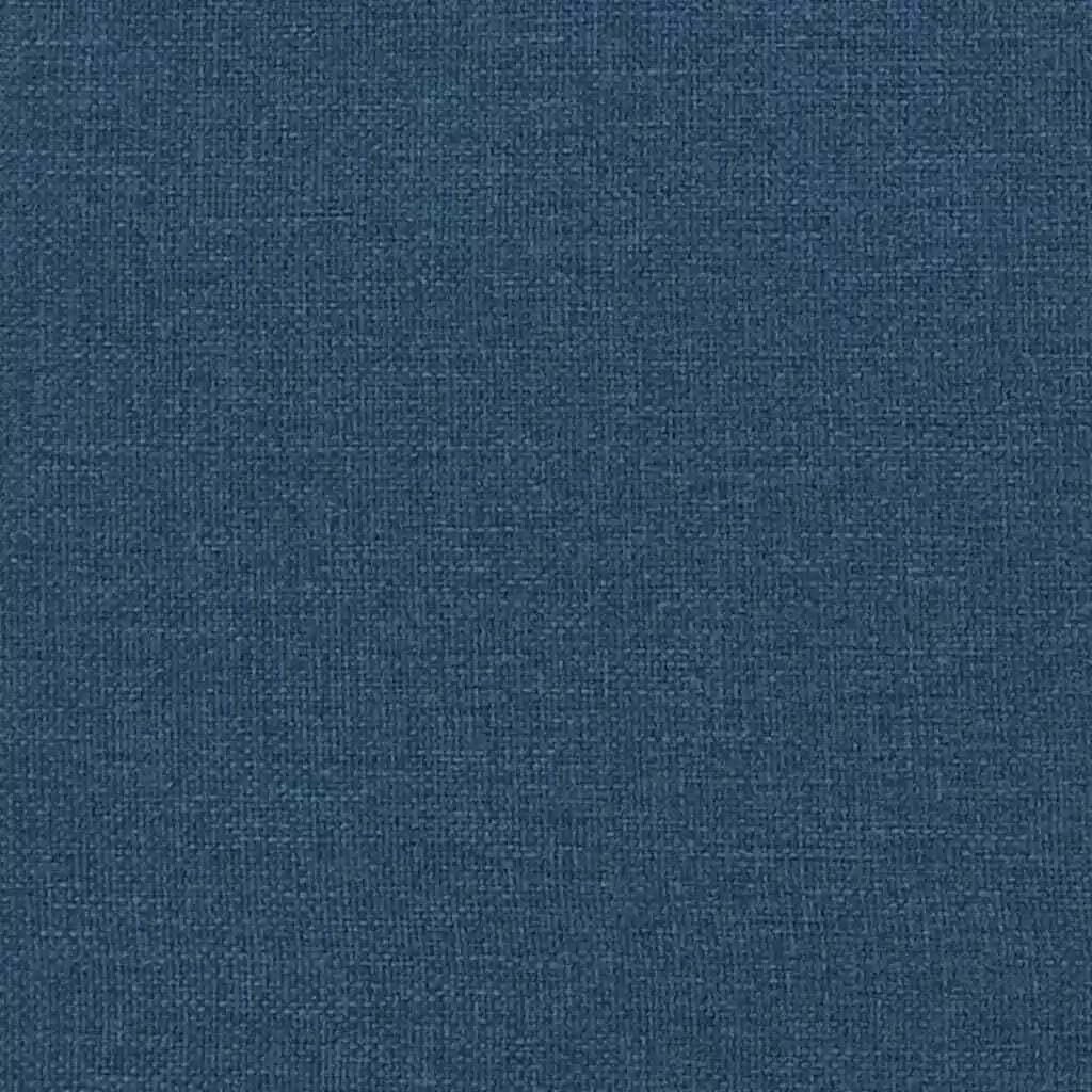 Cama Box Spring con Colchón 180x200 cm Tela Azul Océano