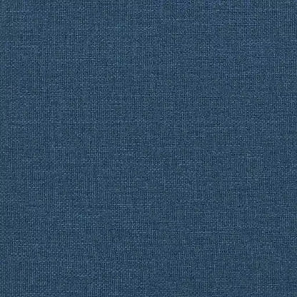 Cama Box Spring con Colchón 180x200 cm Tela Azul Océano