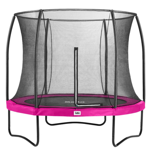 10ft (305cm) Salta PINK Round Comfort Edition Trampoline with Enclosure