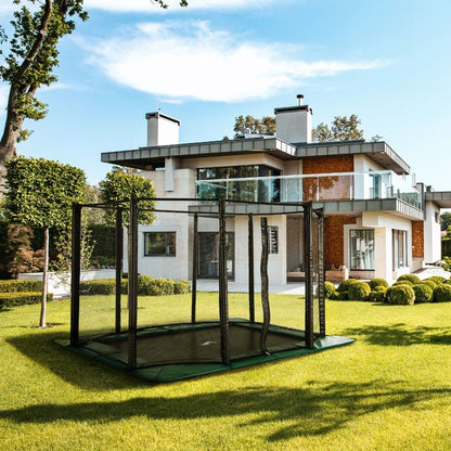 Trampoline rectangulaire plat Akrobat Orbit de 10 pi x 6 pi