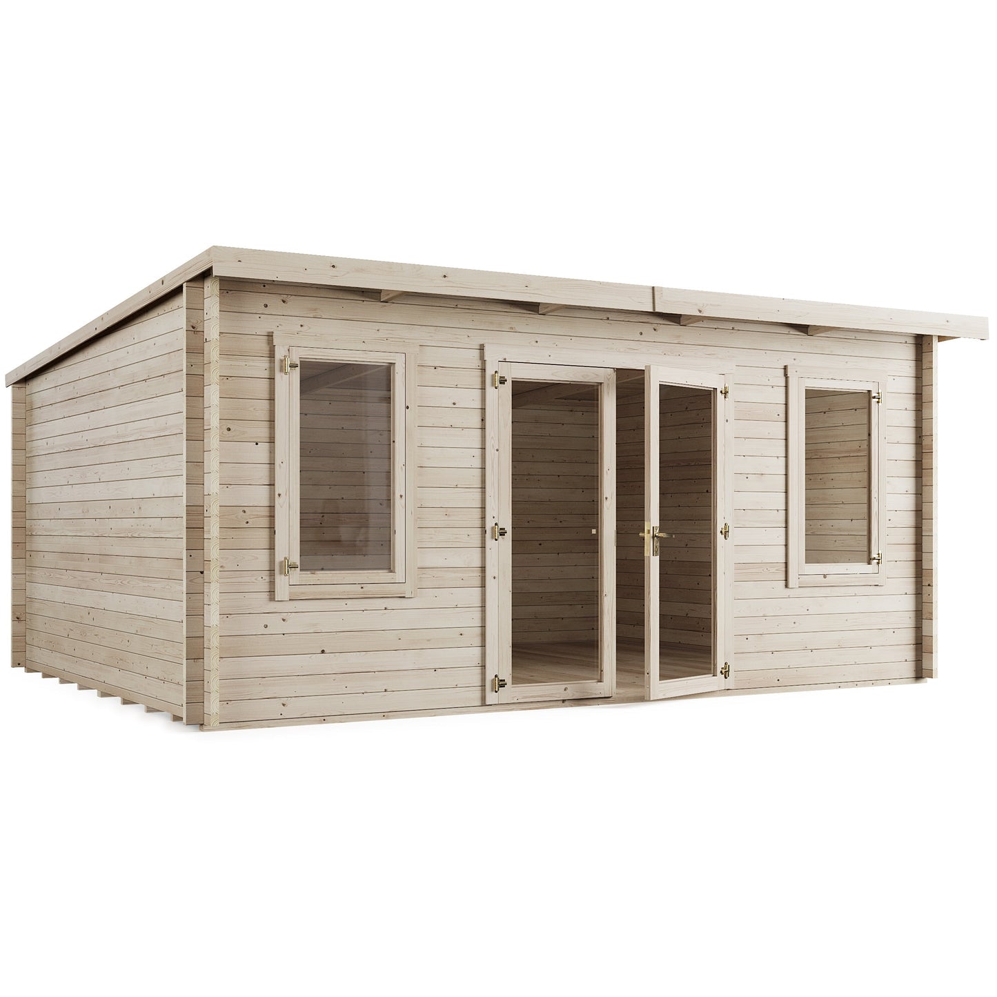 The 'Annabelle'  Pent Log Cabin Garden Room - 5.0m x 4.0m
